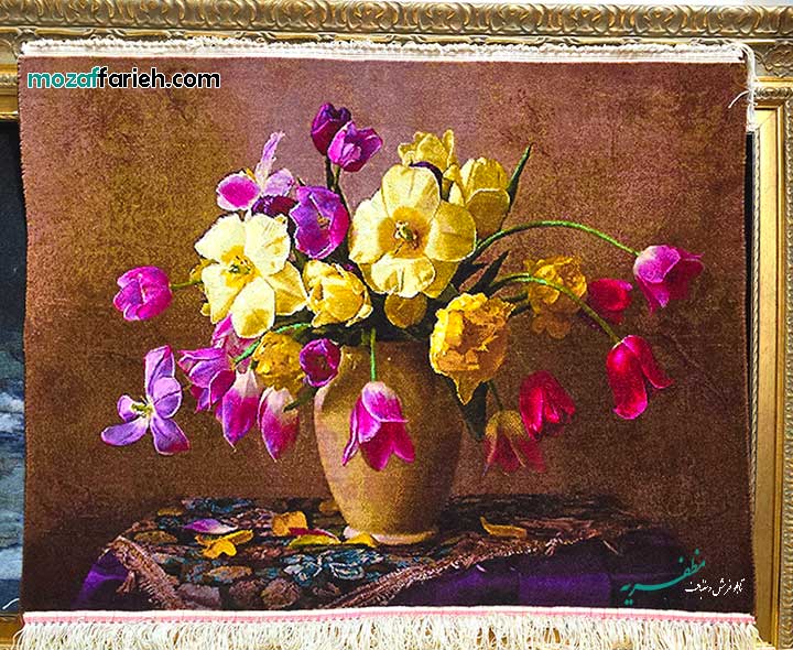 تابلوفرش گلدان رومیزی