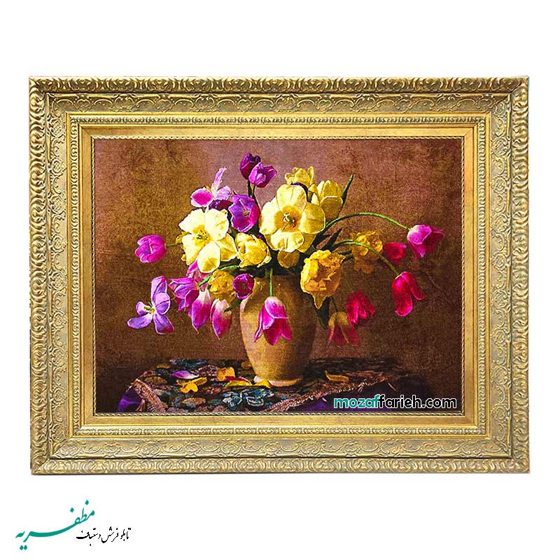 تابلوفرش گلدان رومیزی